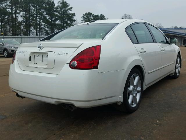 1N4BA41E15C825726 - 2005 NISSAN MAXIMA SE WHITE photo 4