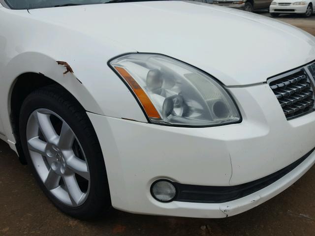 1N4BA41E15C825726 - 2005 NISSAN MAXIMA SE WHITE photo 9