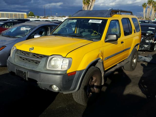 5N1ED28T82C566327 - 2002 NISSAN XTERRA XE YELLOW photo 2