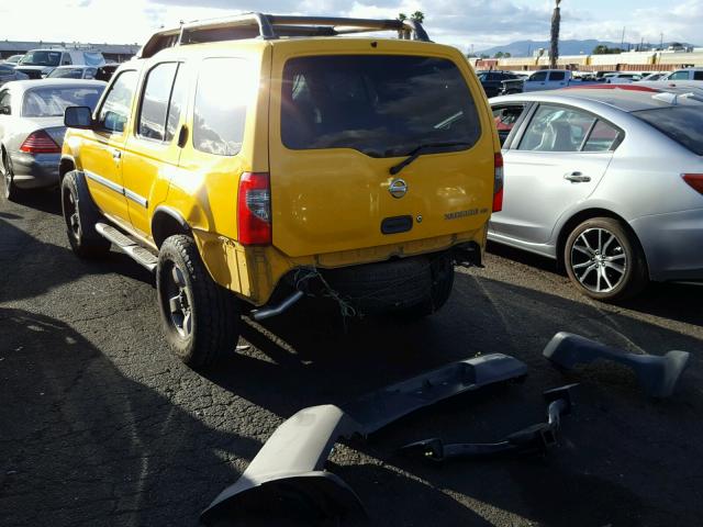 5N1ED28T82C566327 - 2002 NISSAN XTERRA XE YELLOW photo 3