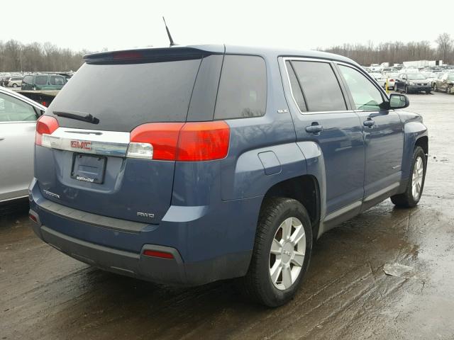 2GKFLREK8C6299138 - 2012 GMC TERRAIN SL BLUE photo 4