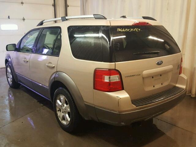 1FMDK02147GA26972 - 2007 FORD FREESTYLE GOLD photo 3