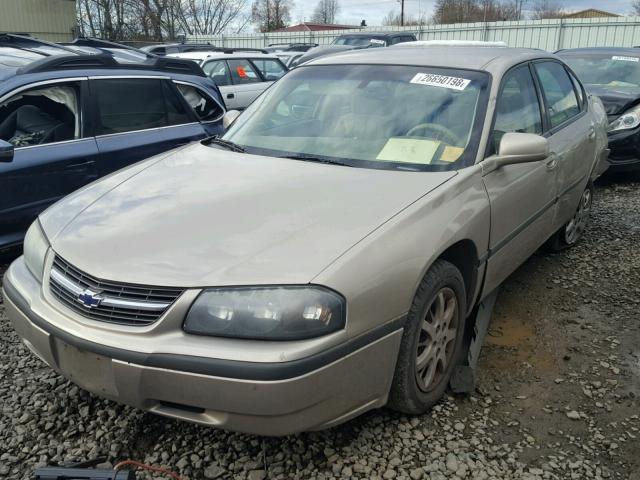 2G1WF52E539372838 - 2003 CHEVROLET IMPALA BEIGE photo 2