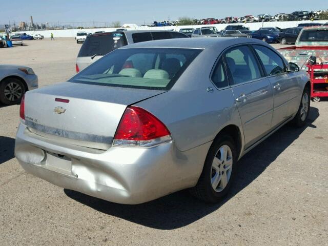 2G1WT58KX69404306 - 2006 CHEVROLET IMPALA LT SILVER photo 4