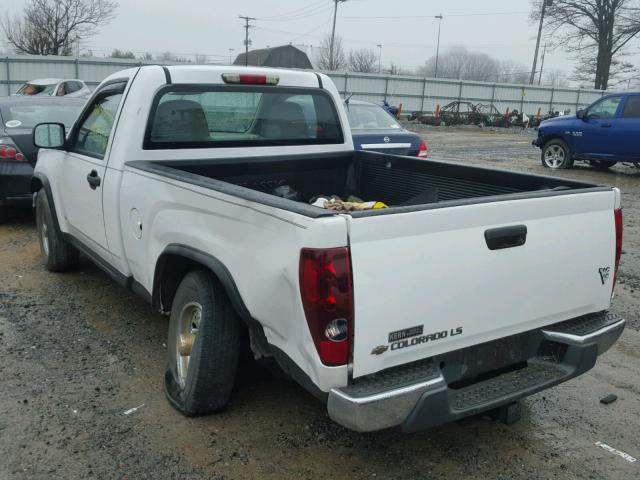 1GCCS149478220906 - 2007 CHEVROLET COLORADO WHITE photo 3