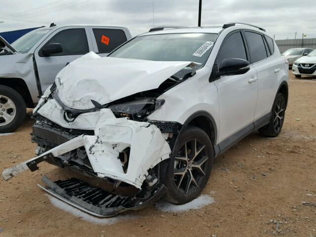 2T3NFREV1GW286122 - 2016 TOYOTA RAV4 SE WHITE photo 2