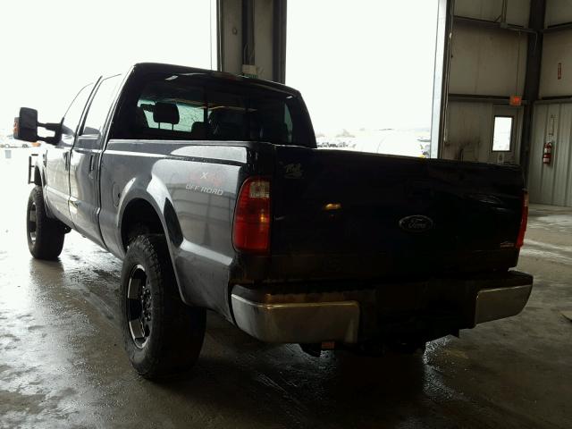 1FTSW21R28ED20225 - 2008 FORD F250 SUPER BLACK photo 3