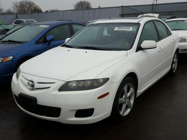 1YVHP80CX75M01652 - 2007 MAZDA 6 I WHITE photo 2