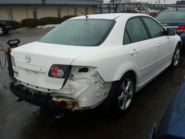 1YVHP80CX75M01652 - 2007 MAZDA 6 I WHITE photo 4