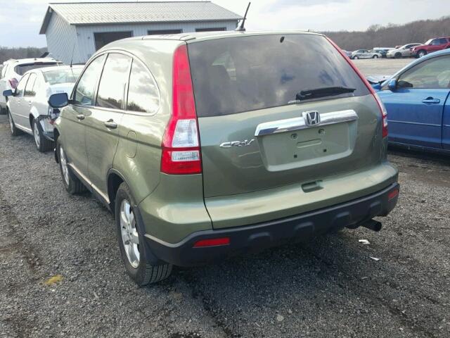 JHLRE48557C059461 - 2007 HONDA CR-V EX GREEN photo 3