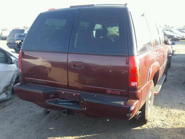 1GKEK13R6XR908687 - 1999 GMC DENALI BURGUNDY photo 4