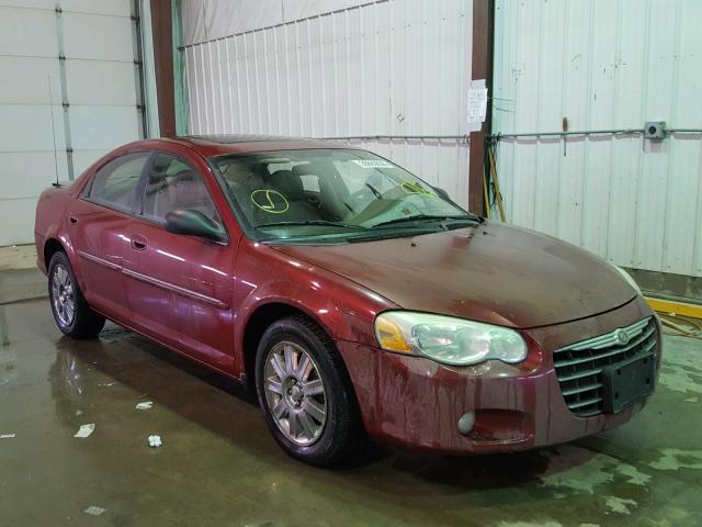 1C3EL66RX6N113282 - 2006 CHRYSLER SEBRING LI RED photo 1