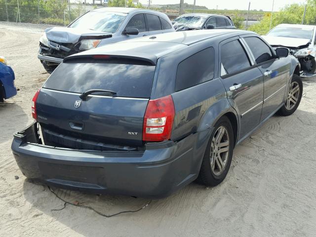 2D4FV47V97H733919 - 2007 DODGE MAGNUM SXT BLUE photo 4