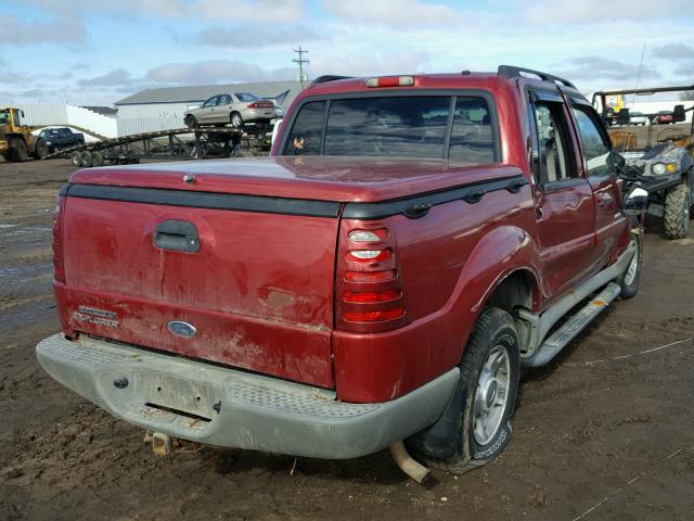 1FMZU77E53UB07317 - 2003 FORD EXPLORER S BURGUNDY photo 4