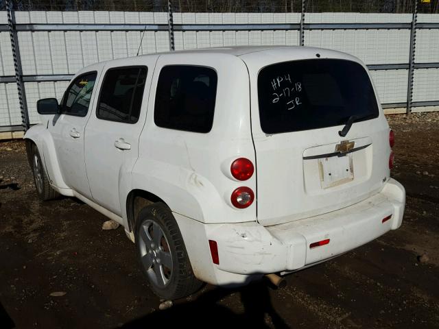 3GNDA13DX8S616724 - 2008 CHEVROLET HHR LS WHITE photo 3