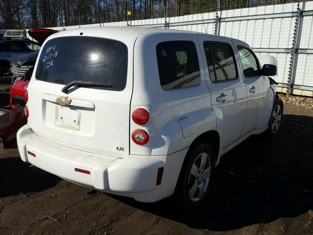 3GNDA13DX8S616724 - 2008 CHEVROLET HHR LS WHITE photo 4