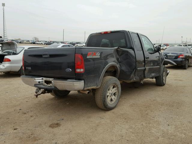 1FTRX18L23NA03576 - 2003 FORD F150 BLACK photo 4