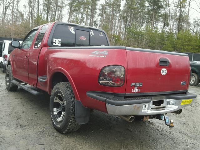 2FTRX08W8XCA27509 - 1999 FORD F150 RED photo 3
