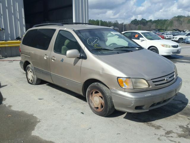4T3ZF13C92U484041 - 2002 TOYOTA SIENNA LE GOLD photo 1