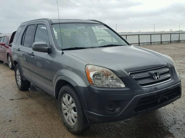 JHLRD68826C015988 - 2006 HONDA CR-V EX GRAY photo 1