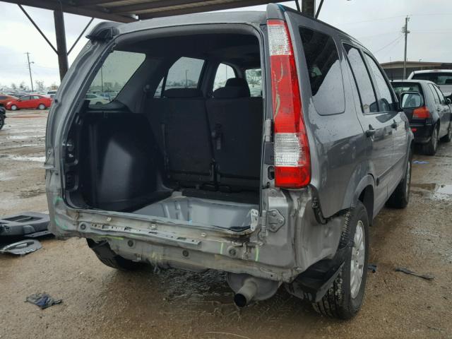 JHLRD68826C015988 - 2006 HONDA CR-V EX GRAY photo 4