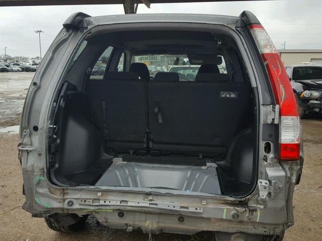 JHLRD68826C015988 - 2006 HONDA CR-V EX GRAY photo 9