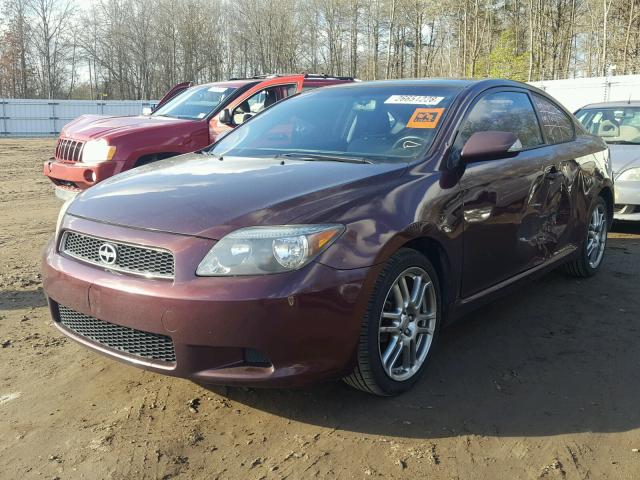 JTKDE177870216872 - 2007 TOYOTA SCION TC PURPLE photo 2