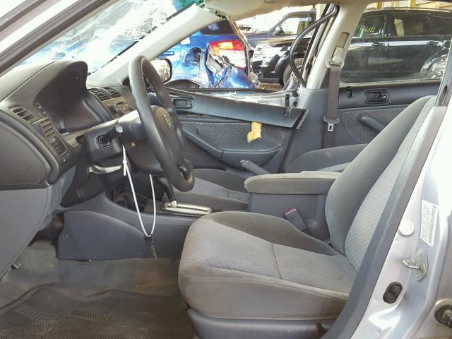 1HGES16384L006335 - 2004 HONDA CIVIC DX V SILVER photo 5