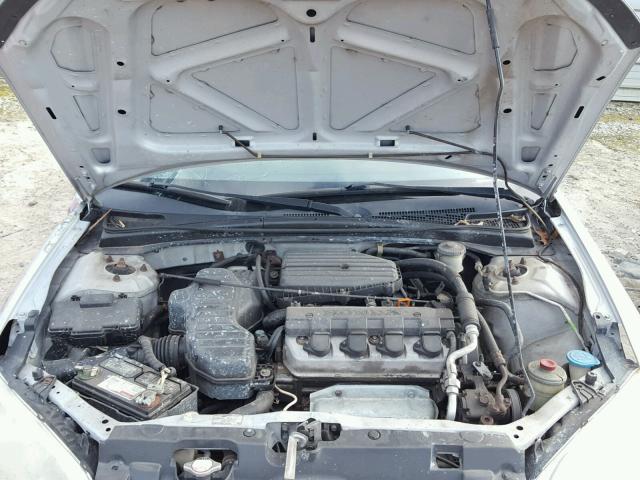 1HGES16384L006335 - 2004 HONDA CIVIC DX V SILVER photo 7