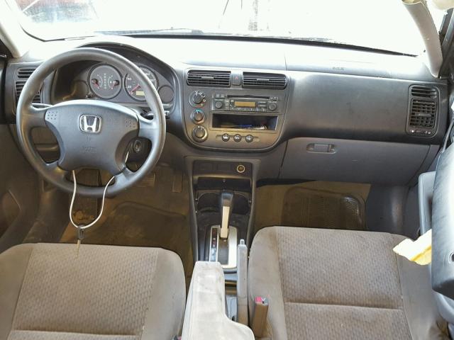 1HGES16384L006335 - 2004 HONDA CIVIC DX V SILVER photo 9