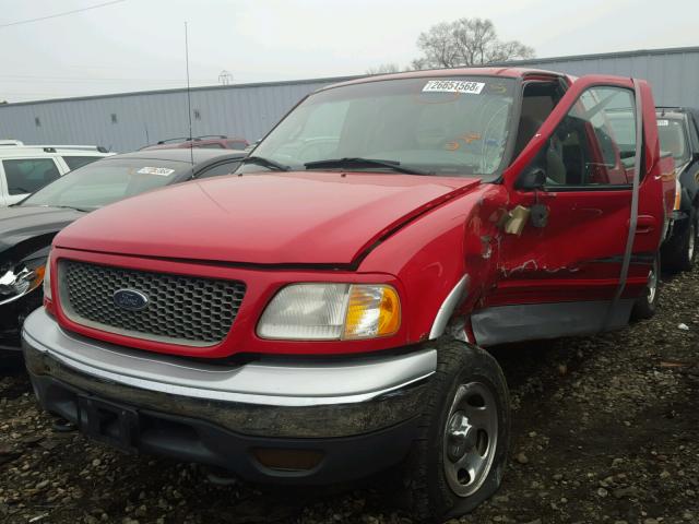 1FTRX18L1YNB18841 - 2000 FORD F150 RED photo 2