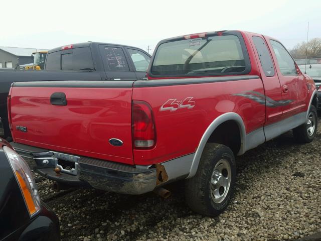 1FTRX18L1YNB18841 - 2000 FORD F150 RED photo 4