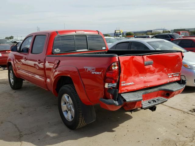 5TEKU72N17Z347717 - 2007 TOYOTA TACOMA DOU RED photo 3