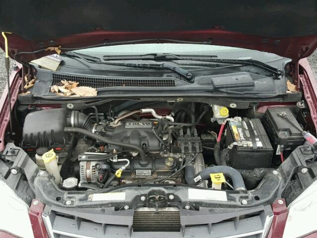 2A8HR54P98R843010 - 2008 CHRYSLER TOWN & COU BURGUNDY photo 7