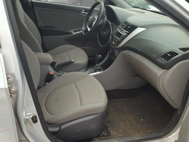 KMHCU4AE9EU754447 - 2014 HYUNDAI ACCENT GLS SILVER photo 5