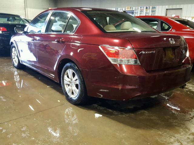 1HGCP26479A023606 - 2009 HONDA ACCORD LXP BURGUNDY photo 3