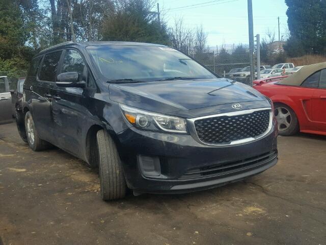 KNDMB5C1XF6063254 - 2015 KIA SEDONA LX BLACK photo 1