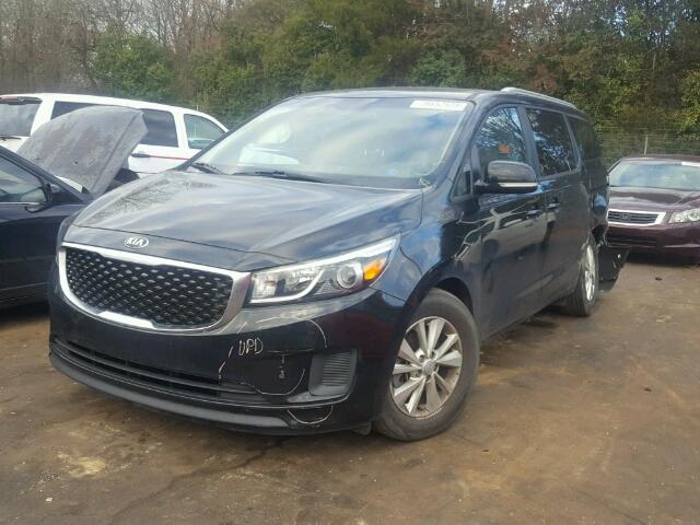 KNDMB5C1XF6063254 - 2015 KIA SEDONA LX BLACK photo 2