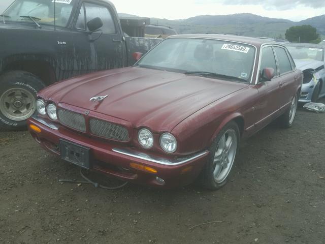 SAJPN1848WC844518 - 1998 JAGUAR XJR MAROON photo 2