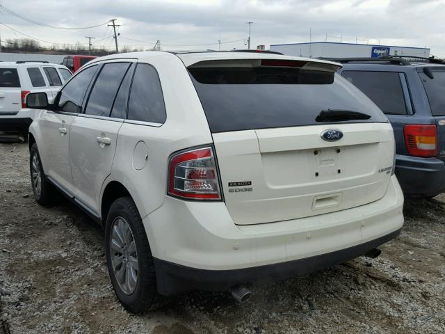 2FMDK49CX8BB13685 - 2008 FORD EDGE LIMIT WHITE photo 3