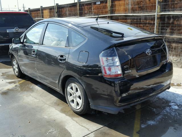 JTDKB20U053046838 - 2005 TOYOTA PRIUS BLACK photo 3