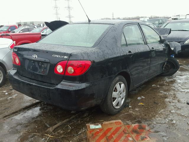 JTDBR32E270127447 - 2007 TOYOTA COROLLA CE BLACK photo 4