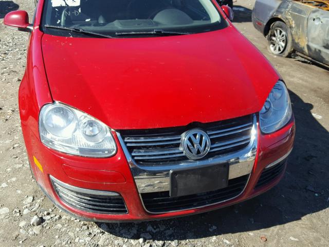 3VWAZ7AJXAM118689 - 2010 VOLKSWAGEN JETTA LIMI RED photo 7