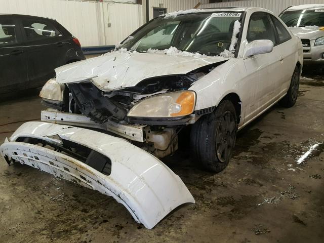 1HGEM210X2L097702 - 2002 HONDA CIVIC EX WHITE photo 2