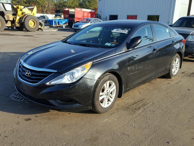 5NPEB4AC7DH621065 - 2013 HYUNDAI SONATA GLS BLACK photo 2