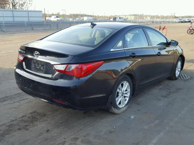 5NPEB4AC7DH621065 - 2013 HYUNDAI SONATA GLS BLACK photo 4