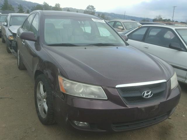 5NPEU46F96H078740 - 2006 HYUNDAI SONATA GLS MAROON photo 1