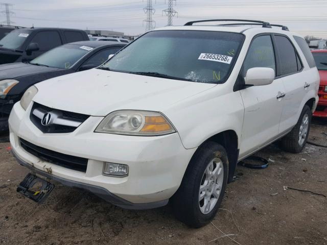 2HNYD18654H555804 - 2004 ACURA MDX TOURIN WHITE photo 2