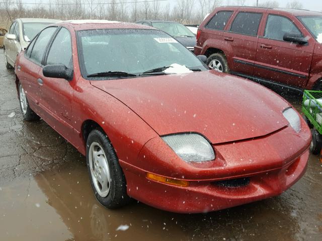 1G2JB5242W7500015 - 1998 PONTIAC SUNFIRE SE RED photo 1