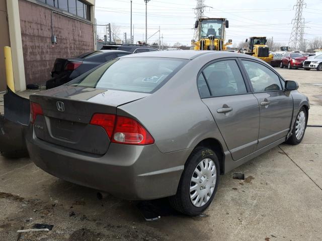 1HGFA16568L031989 - 2008 HONDA CIVIC LX GRAY photo 4